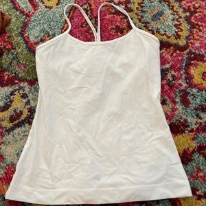 Lululemon Power Y white tank